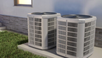 Air,Heat,Pumps,And,House,,3d,Illustration